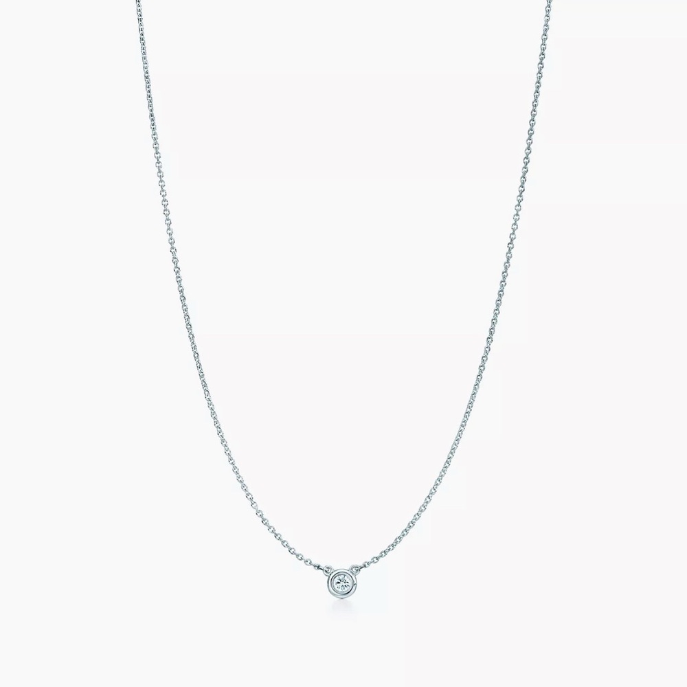 tiffany & co peretti silver diamond necklace